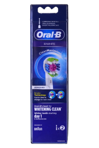 Obrázok pre Tipy na zubní kartáček ORAL-B Braun 3D White Clean Maximiser náhradní 2 ks. Bílá