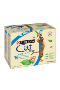 Obrázok pre PURINA Cat Chow Losos, zelené fazolky - mokré krmivo pro kočky - 10x85 g