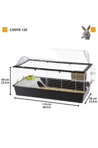 Obrázok pre FERPLAST Casita 120 – klec pro morčata a králíky