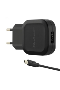 Obrázok pre Qoltec 50195 Síťová nabíječka 5V | 2.4A | 12 W | Kabel USB + Micro USB