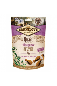 Obrázok pre CARNILOVE Semi-Moist Snack Quail & Oregano - pochoutka pro psy s křepelkou a oreganem - 200 g