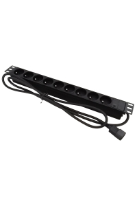 Obrázok pre Alantec PZ09U napájecí prodlužovačka 1,8 m 9 AC zásuvky / AC zásuvek Vnitřní Černá