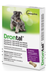 Obrázok pre VETOQUINOL Drontal - odčervovací tablety pro psy