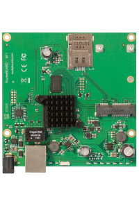 Obrázok pre Mikrotik RBM11G router zapojený do sítě Černá, Zelená, Šedá