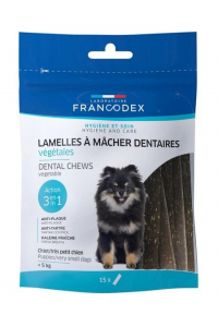 Obrázok pre FRANCODEX Dental Mini - proužky na odstranění zubního kamene pro psy - 15 ks.