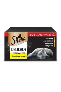 Obrázok pre SHEBA Delicacy drůbeží příchutě v želé - vlhké krmivo pro kočky - 80x 85 g
