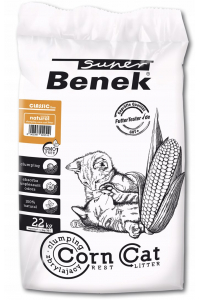 Obrázok pre SUPER BENEK Corn Classic Kukuřičné stelivo pro kočky Přírodní, hrudkující 35 l