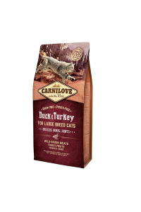 Obrázok pre CARNILOVE Duck&Turkey Large Breed - suché krmivo pro kočky - 6kg
