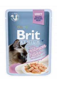 Obrázok pre BRIT Premium Sterilised Gravy Salmon - vlhké krmivo pro kočky - 85g