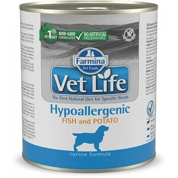 Obrázok pre Farmina Vet Life Diet DOG Hypoallergenic Fish&Potato 300 g