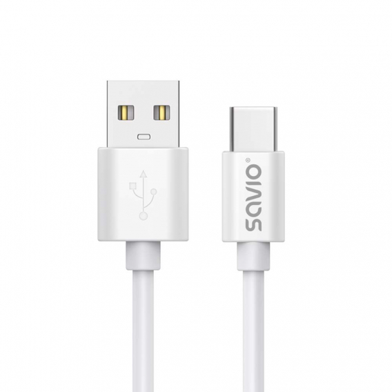 Obrázok pre USB kabel 3 m USB 2.0, USB A - USB C Bílá SAVIO CL-168