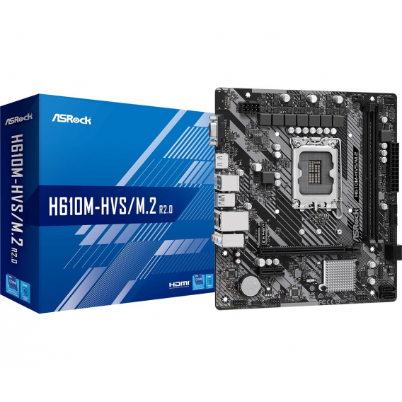 Obrázok pre Asrock H610M-HVS/M.2 R2.0 Intel H610 LGA 1700 micro ATX