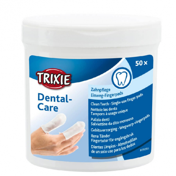 Obrázok pre TRIXIE Dental-Care Ubrousky na čištění zubů - 50 ks.