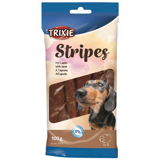 Obrázok pre TRIXIE Stripes s jehněčím masem - pochoutka pro psy - 100g
