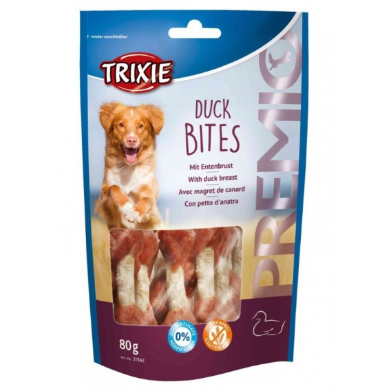 Obrázok pre TRIXIE Snacki Premio Duck Bites - pochoutka pro psy - 80g
