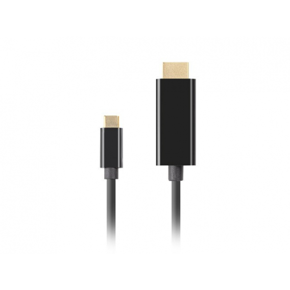 Obrázok pre LANBERG KABEL USB-C(M)->HDMI(M) 1M 4K 60HZ ČERNÝ