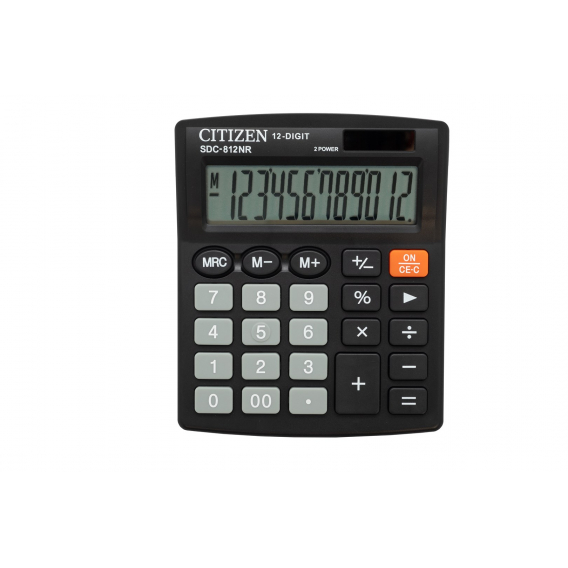 Obrázok pre Citizen SDC-812NR kalkulačka Desktop Jednoduchá kalkulačka Černá