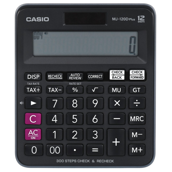 Obrázok pre Casio MJ-120D Plus kalkulačka Desktop Jednoduchá kalkulačka Černá