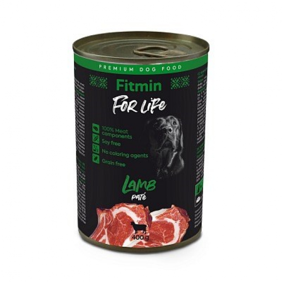 Obrázok pre FITMIN for Life Lamb Pate - Mokré krmivo pro psy - 400 g