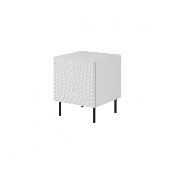 Obrázok pre Noční stolek HOLE 2 ks. 44x40,5x53,5 cm bílá matná