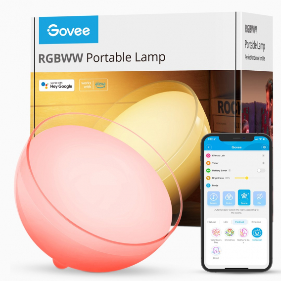 Obrázok pre Govee Ambient RGBWW Portable Table Lamp Chytrá stolní lampa Bluetooth