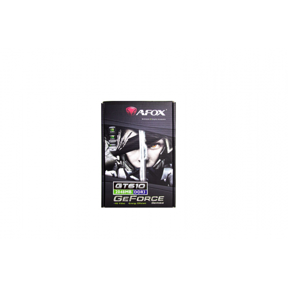 Obrázok pre AFOX Geforce GT610 2GB DDR3 64Bit DVI HDMI VGA LP Fan 	AF610-2048D3L7-V8