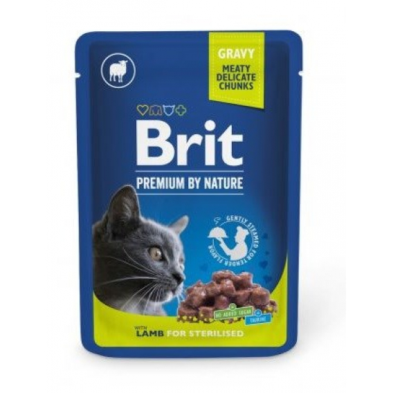 Obrázok pre BRIT Premium by Nature Lamb for Sterilized - mokré krmivo pro kočky - 100 g