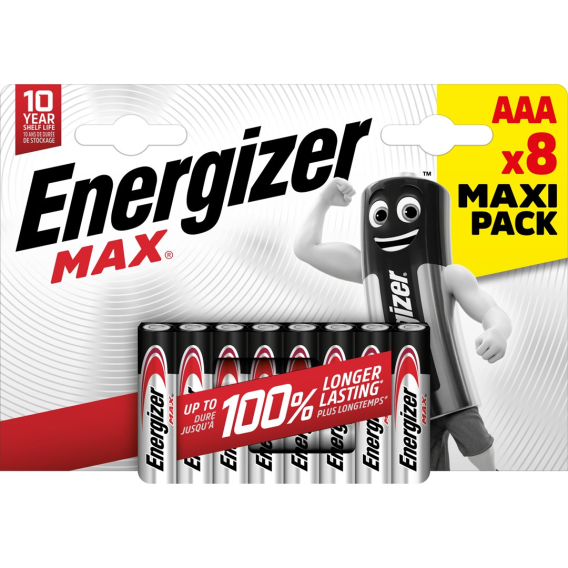 Obrázok pre BATERIE ENERGIZER MAX AAA LR03 /8 ECO