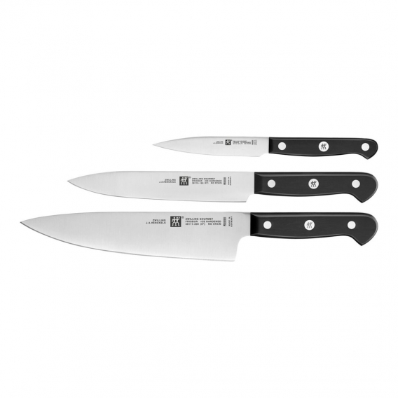Obrázok pre ZWILLING 36130-003-0 Set de 3 Couteaux, Acier Inoxydable, Noir, 34 x 14 x 3 cm 3 kusů Sada nožů