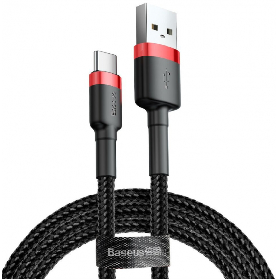 Obrázok pre Baseus Cafule USB kabel 2 m USB A USB C Černá, Červená