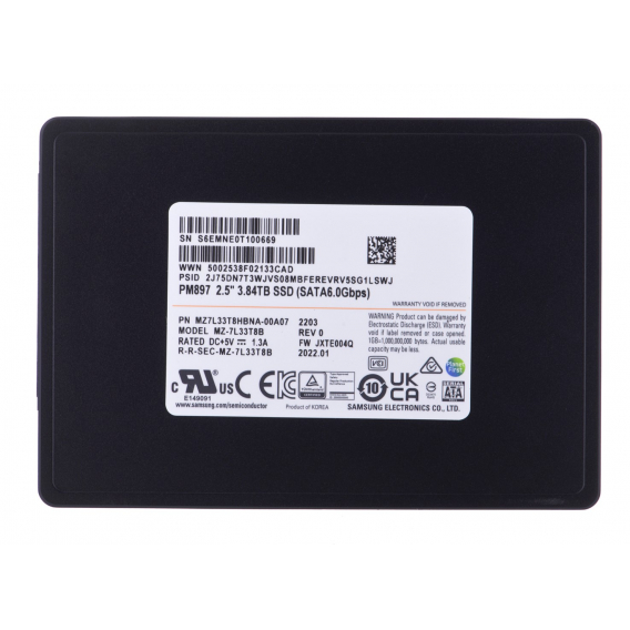 Obrázok pre SSD Samsung PM897 3.84TB SATA 2.5" MZ7L33T8HBNA-00A07 (DWPD 3)