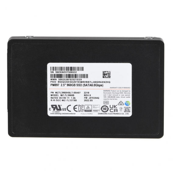 Obrázok pre SSD Samsung PM897 960GB SATA 2.5" MZ7L3960HBLT-00A07 (DWPD 3)