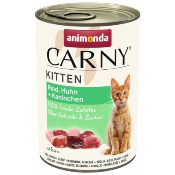 Obrázok pre ANIMONDA Carny Kitten Beef, chicken, rabbit - mokré krmivo pro kočky - 400 g