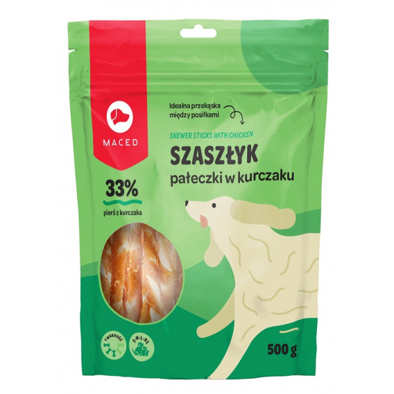 Obrázok pre MACED Skewer sticks with chicken - pochoutka pro psy - 500g