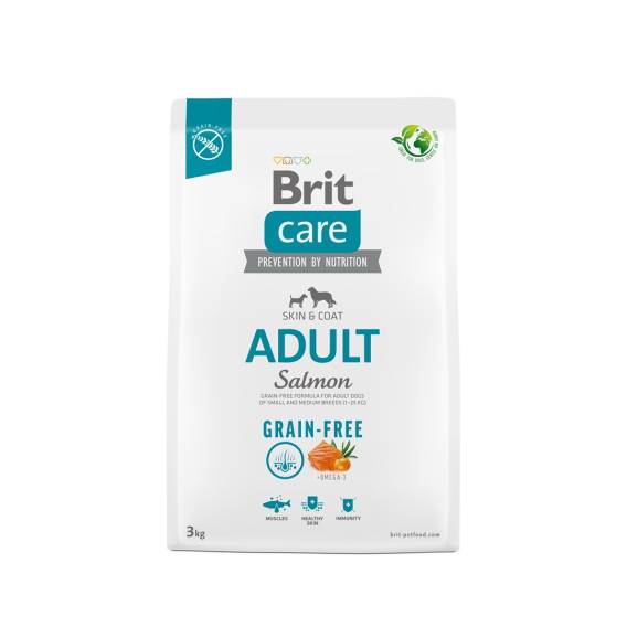 Obrázok pre Suché krmivo pro dospělé psy - BRIT Care Grain-free Adult Salmon - 3 kg