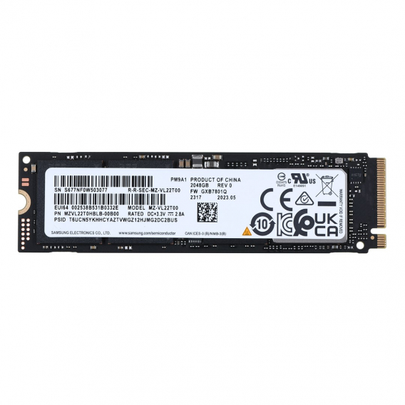 Obrázok pre SSD Samsung PM9A1 2TB Nvme PCIe 4.0 M.2 (22x80) MZVL22T0HBLB-00B00