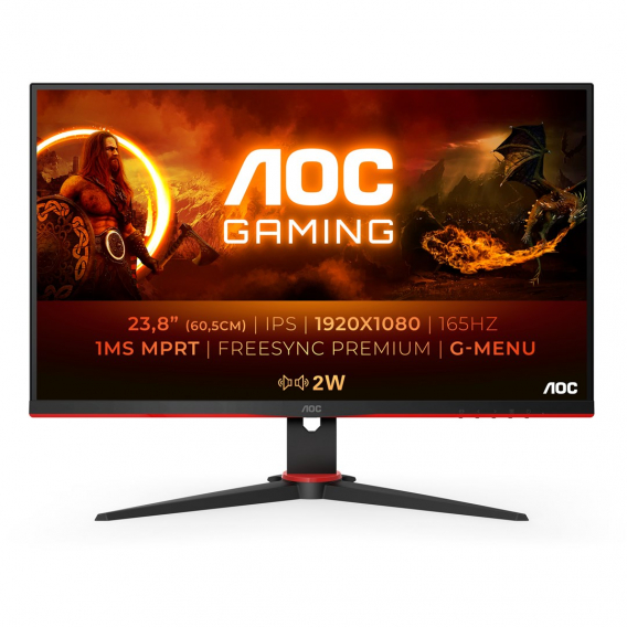 Obrázok pre AOC G2 24G2SPAE/BK LED display 60,5 cm (23.8") 1920 x 1080 px Full HD Černá, Červená