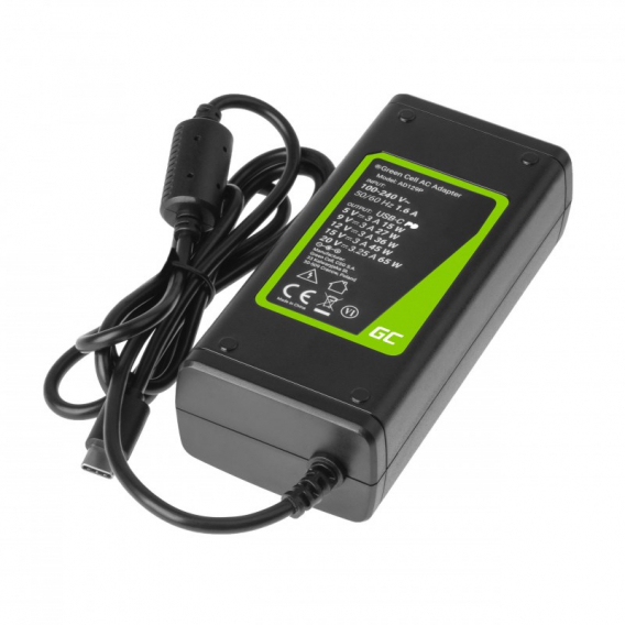 Obrázok pre Green Cell AD134P USB-C charger AC adapter 65W for notebook tablet smartphone