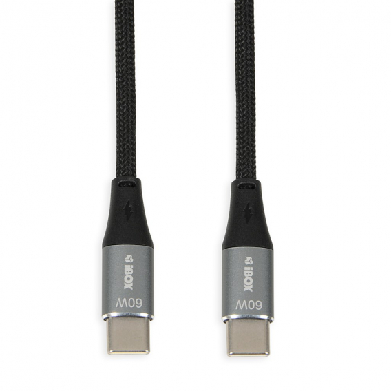 Obrázok pre iBOX IKUTC USB-C kabel 60W 2m Černý