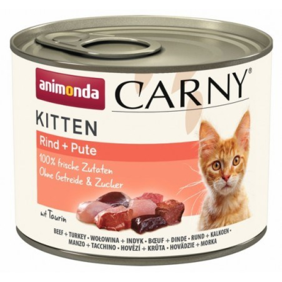 Obrázok pre ANIMONDA Carny Kitten Beef with turkey - mokré krmivo pro kočky - 200g