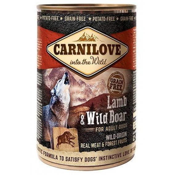 Obrázok pre CARNILOVE Into the Wild Lamb&Wild Boar - Mokré krmivo pro psy - 400 g