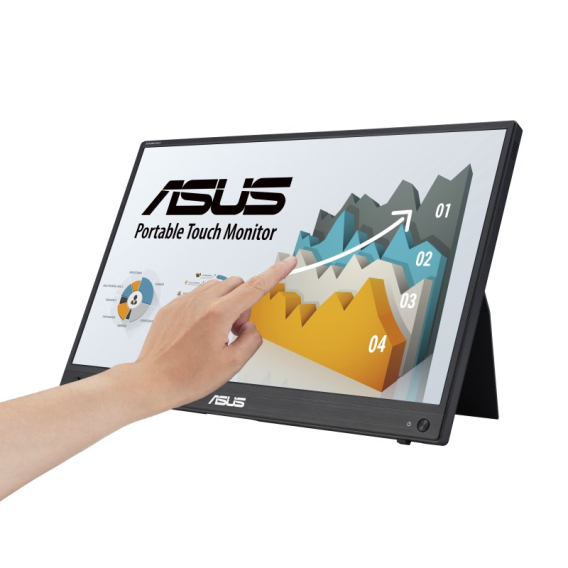 Obrázok pre ASUS ZenScreen MB16AHT 39,6 cm (15.6") 1920 x 1080 px Full HD Dotyková obrazovka Černá