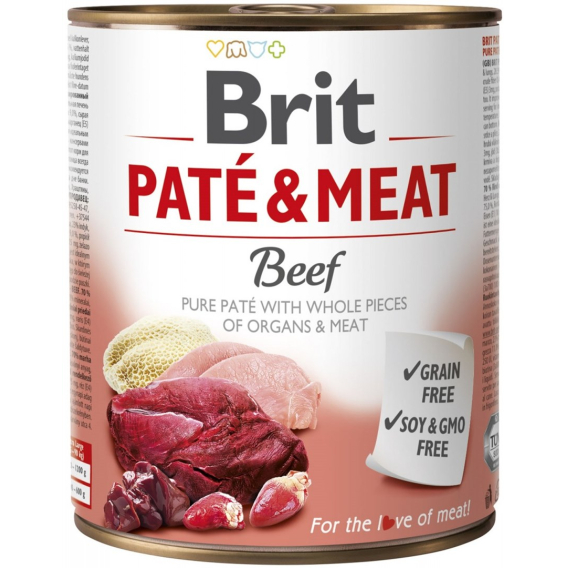 Obrázok pre BRIT Paté & Meat s hovězím masem - mokré krmivo pro psy - 800 g