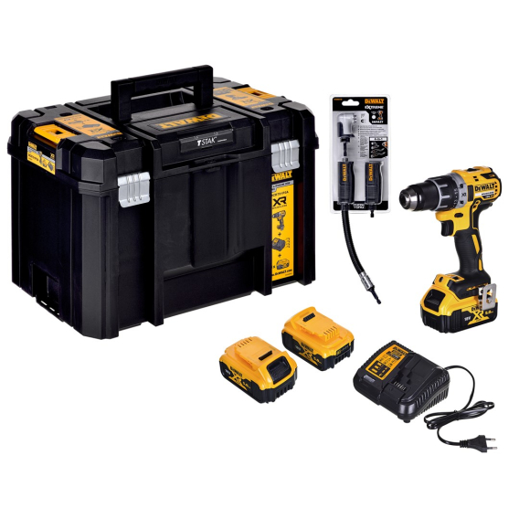 Obrázok pre 18V akumulátorový šroubovák + úhlový bit DCD791P3A DEWALT