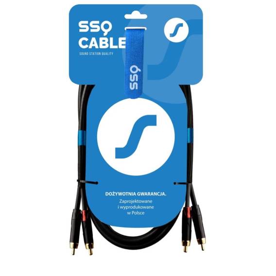 Obrázok pre SSQ RCARCA3 - kabel 2x RCA - 2x RCA - 3 m, Černá