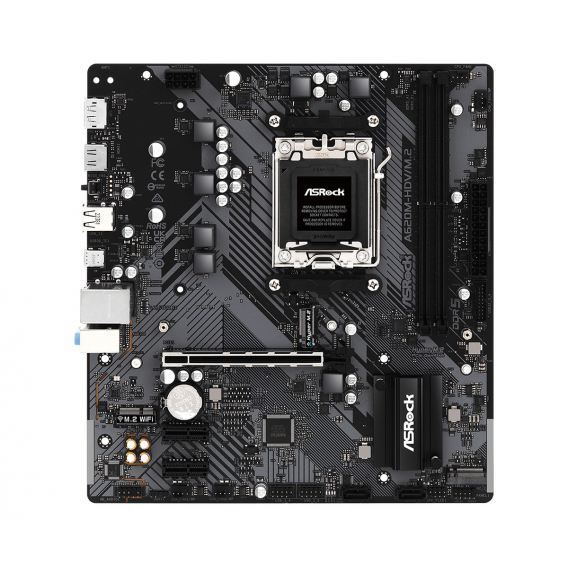 Obrázok pre Asrock A620M-HDV/M.2 AMD A620 Zásuvka AM5 Micro ATX