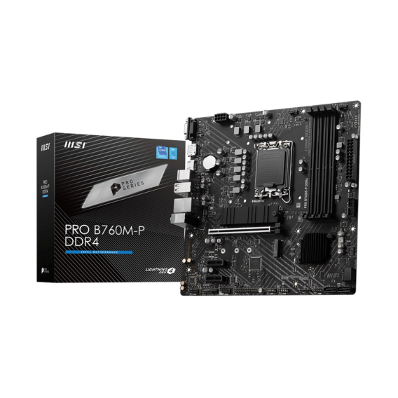 Obrázok pre MSI PRO B760M-P DDR4 základní deska Intel B760 LGA 1700 Micro ATX