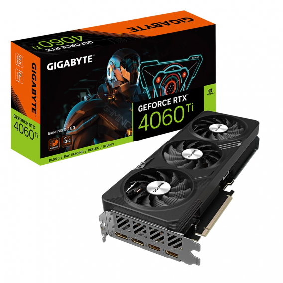 Obrázok pre Gigabyte GeForce RTX­­ 4060 Ti GAMING OC 8G NVIDIA GeForce RTX 4060 Ti 8 GB GDDR6 DLSS 3