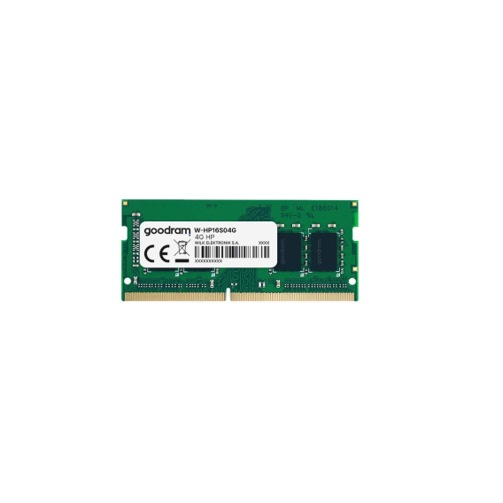 Obrázok pre Goodram W-HP16S04G paměťový modul 4 GB 1 x 4 GB DDR3 1600 MHz