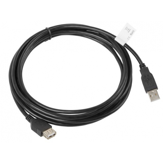 Obrázok pre Lanberg CA-USBE-10CC-0030-BK USB kabel USB 2.0 3 m USB A Černá